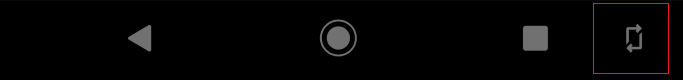 Кнопка поворота экрана Android Pie