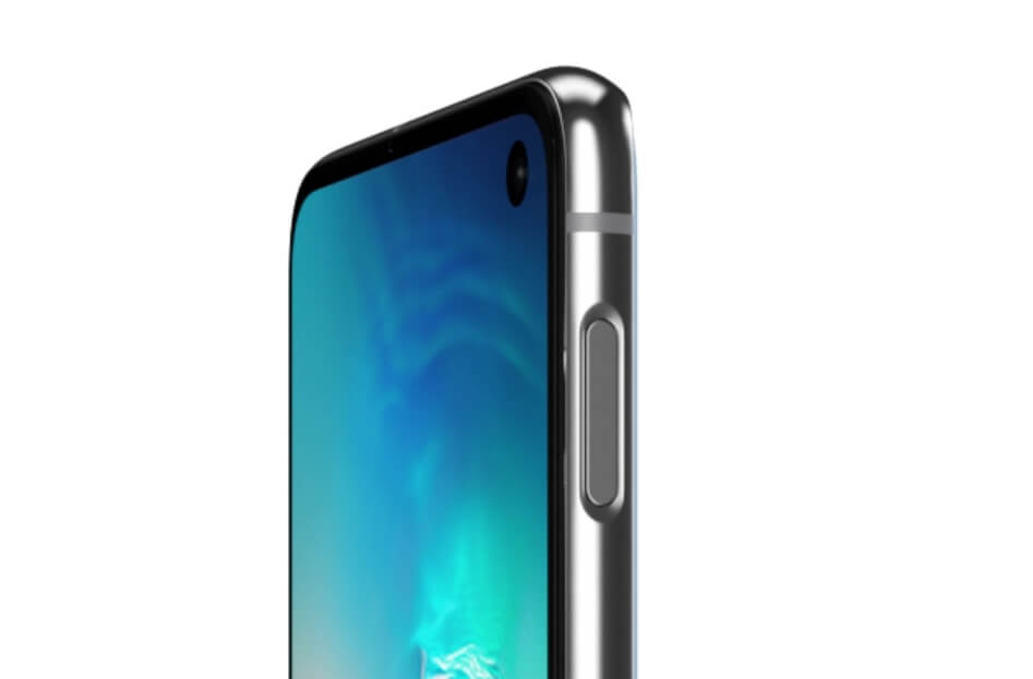 Датчик отпечатка пальцев в Galaxy S10e