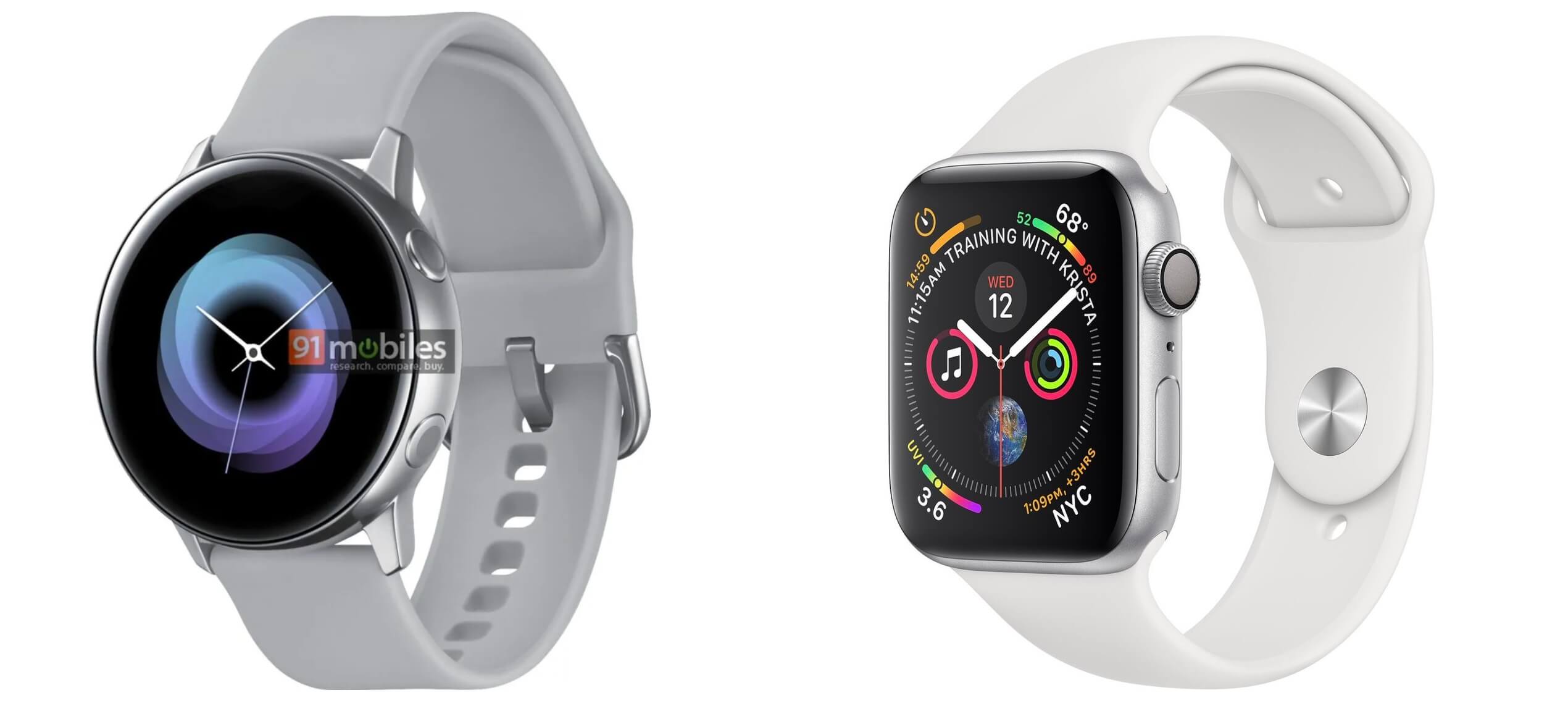 Сравнение Galaxy Watch и Apple Watch