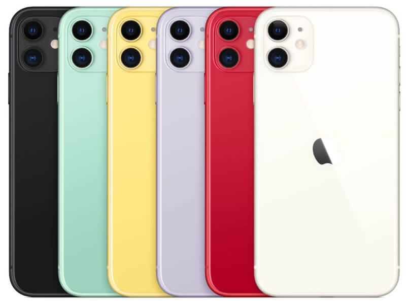 цвета новых iPhone 11