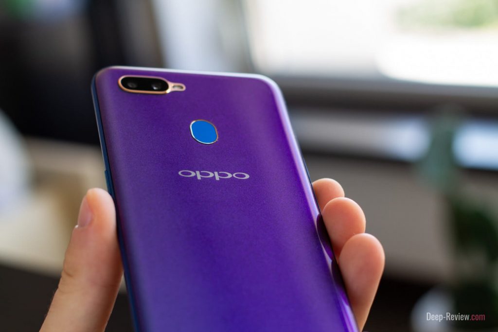 Фиолетовый оттенок Oppo A5s