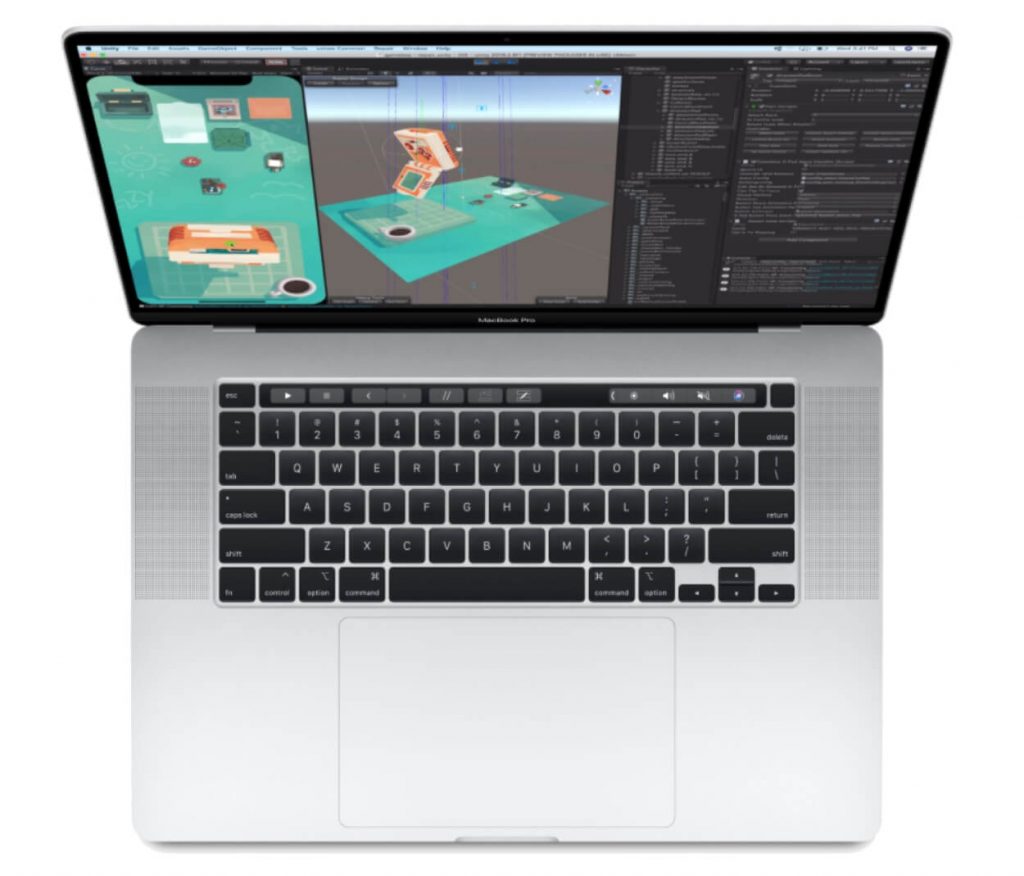 клавиатура нового MacBook Pro 16"